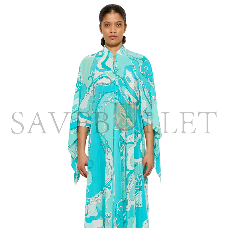 PUCCI ORCHIDEE PRINT LONG KAFTAN 5URL365U733019